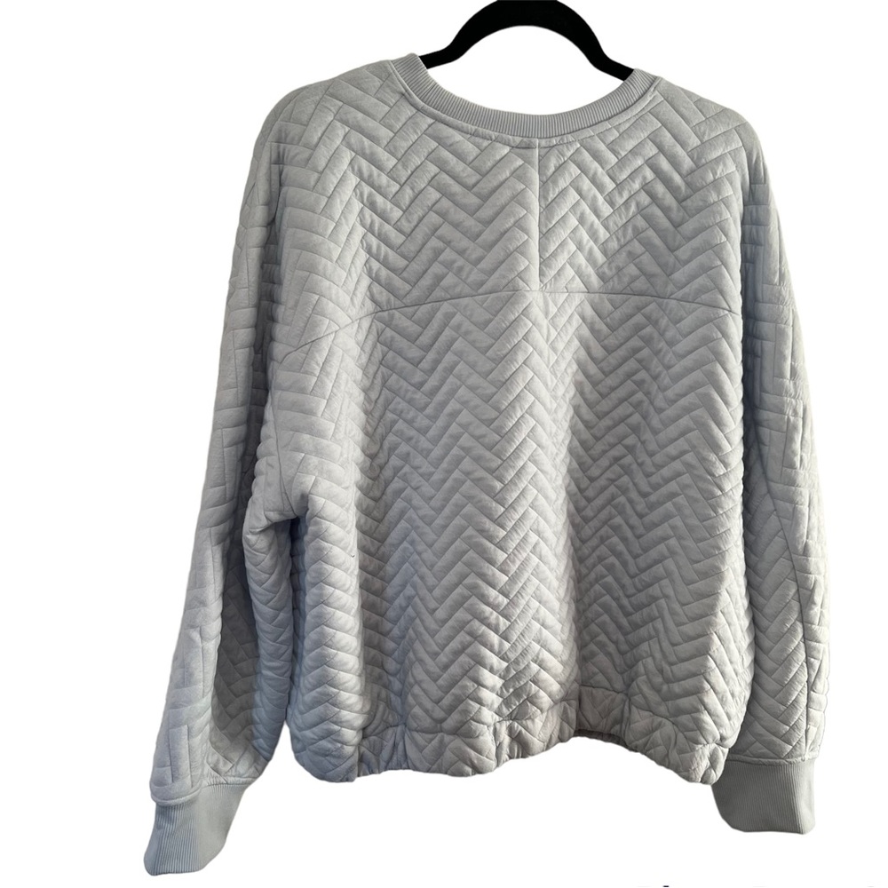 A new day Quilted Crewneck sweatshirt - light blue - Picture 8 of 9